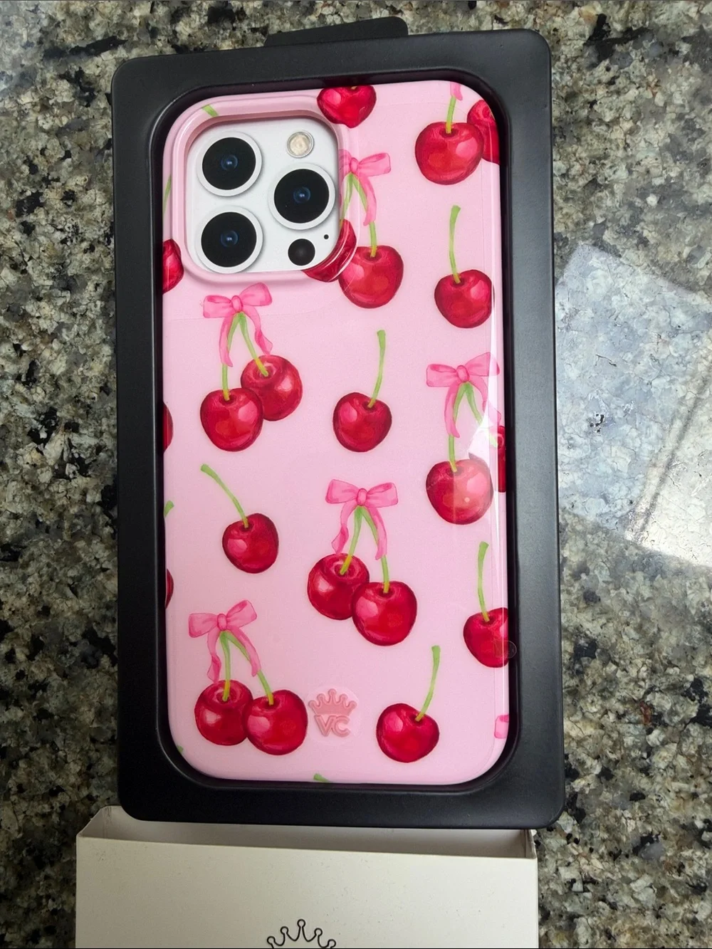 New! VELVET CAVIAR iPhone 16 Pro Max Case – Sweet Cherry (New in Box)